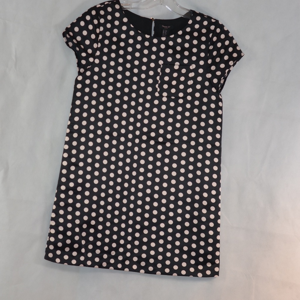 Girls Polka Dot Dress Shift Style SZ 13/14 Forever 21
